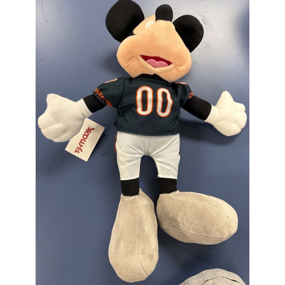 Chicago Bears Mickey Mouse Plush Stuffed Toy New with tags